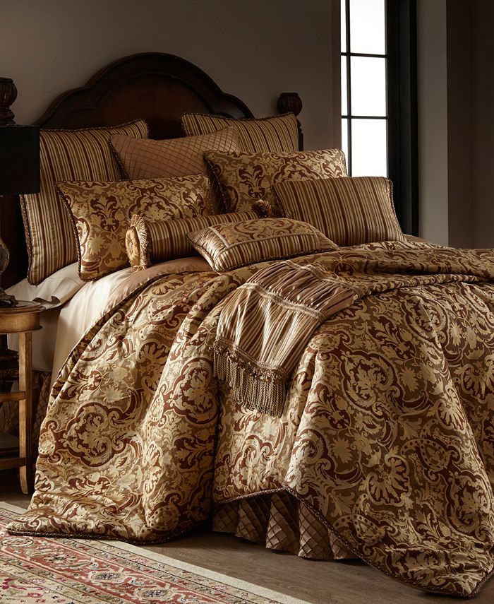 Austin Horn Classics Botticelli Brown 3-piece Luxury Comforter Set &  Reviews - Comforter Sets - Bed & Bath - Macy's