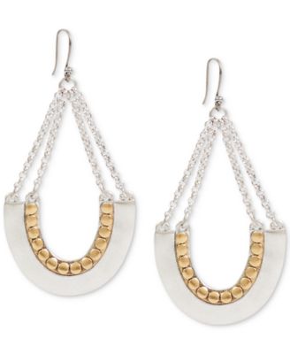 Lucky Brand - Two-Tone Chain Drop Earrings