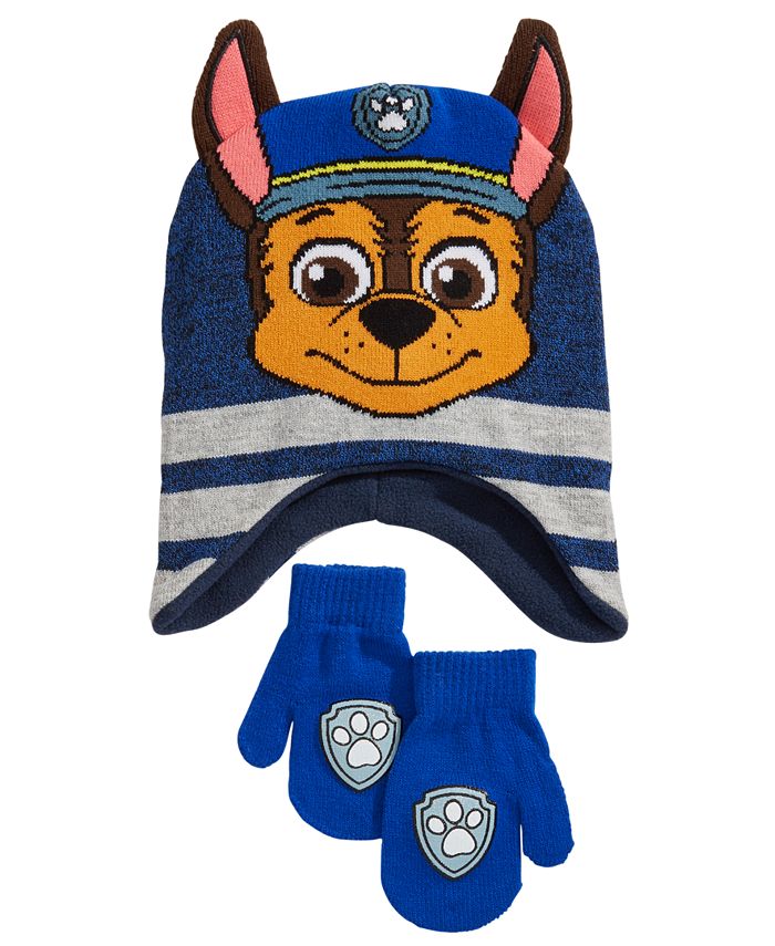 PAW Patrol Toddler Boys 2Pc. Chase Hat & Mittens Set Macy's