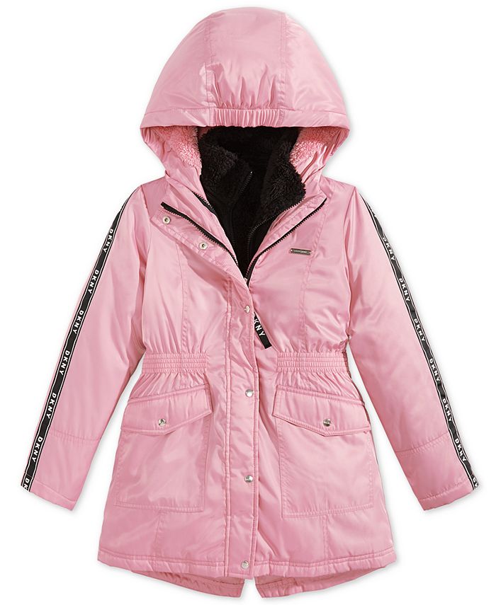 DKNY Big Girls Hooded 3 In 1 Jacket Macy s