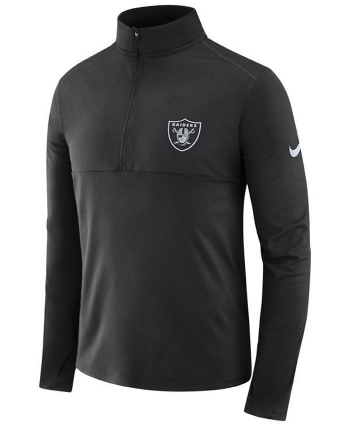 Nike Men's Oakland Raiders Core Modern Quarter-Zip Pullover - Macy's