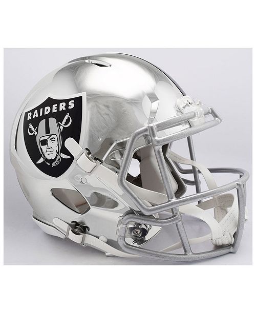 Riddell Oakland Raiders Speed Chrome Alt Authentic Helmet