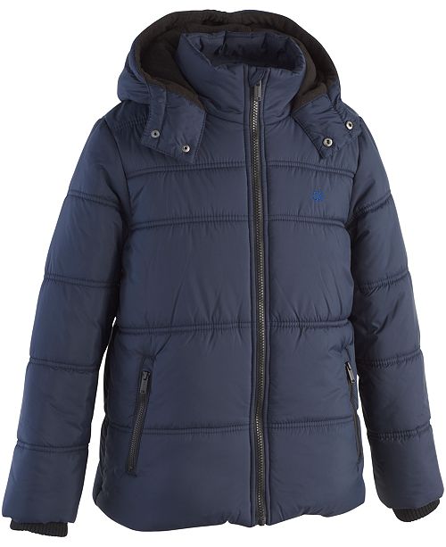 Calvin Klein Little Boys Hooded Bubble Jacket - Coats ...
