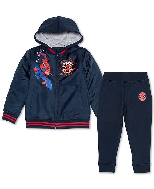 Marvel Toddler Boys 2 Pc Spider Man Hoodie Joggers Set