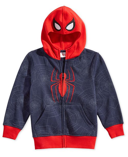 Marvel Little Boys Spider Man Mask Hoodie Reviews Sweatshirts Hoodies Kids Macy S