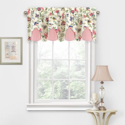 Waverly - Carolina Crewel Wave Window Valance