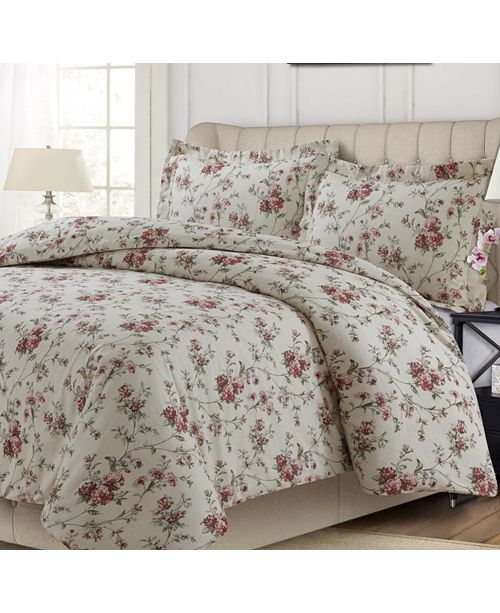 Tribeca Living Dollhouse Floral Heavyweight Cotton Flannel
