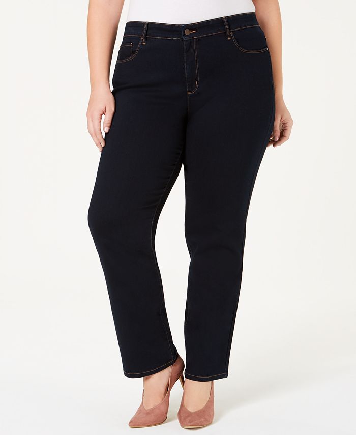 Charter Club Plus Size Lexington Straight-Leg Jeans, Created for Macy's ...