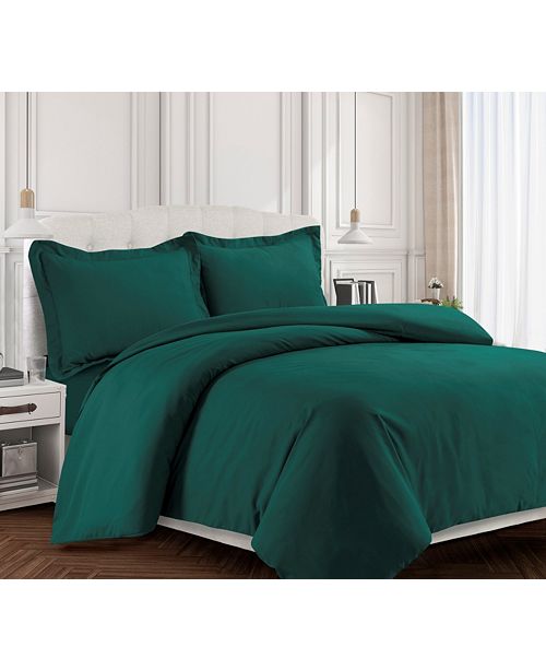 Tribeca Living Valencia Microfiber Oversized King Duvet Cover Set