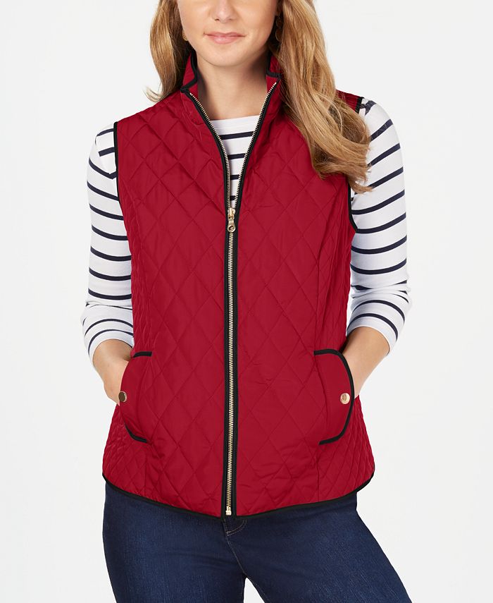 Macys womens quilted vests cheap