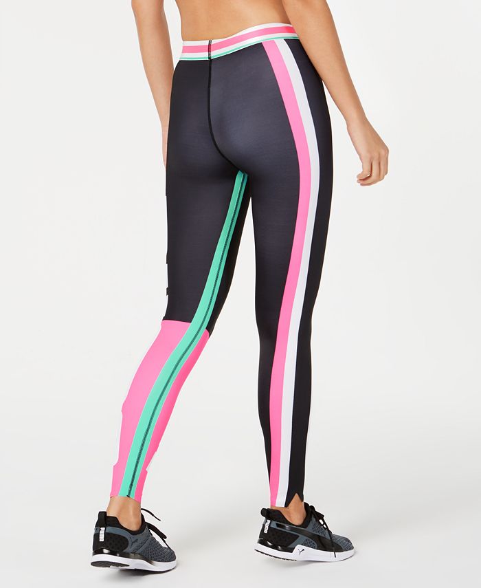 puma leggings black and gold