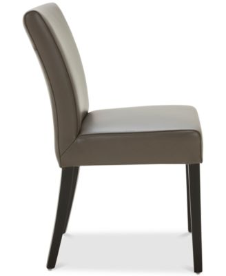 tate leather parsons dining chair