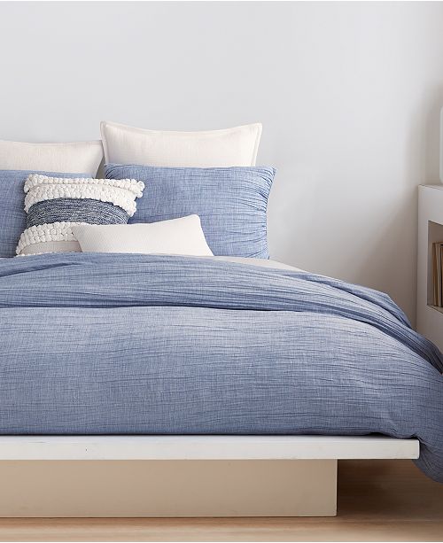 Dkny City Pleat Blue King Duvet Reviews Duvet Covers Bed