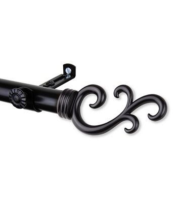 Rod Desyne - Swan Curtain Rod 0.8125" Diameter 120" - 170"