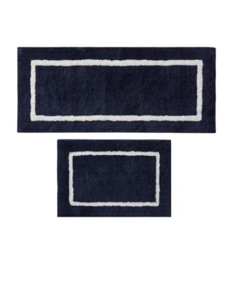 Bittman Tufted Reversible Microfiber Bath Rugs