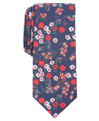 Bar III Men's Garside Skinny Floral Tie, Created for Macy's - Macy's