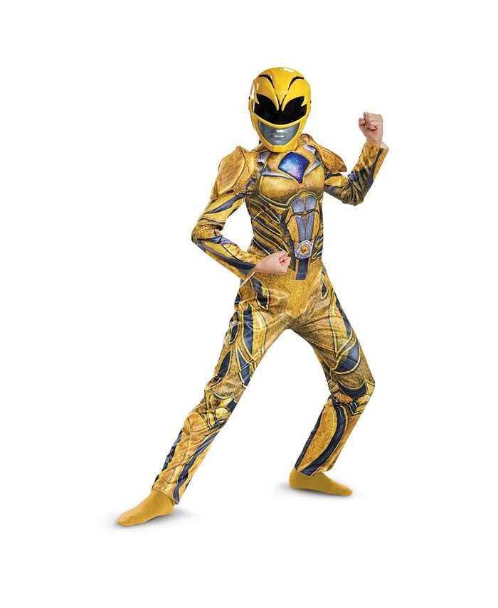 BuySeasons Power Rangers Yellow Ranger Deluxe Little and Big Boys