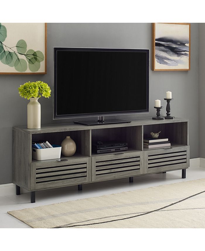 Walker Edison 70 inch Slat Door TV Stand Console Macy's