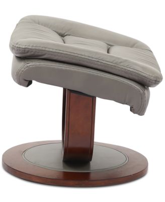 Faringdon Leather Euro Chair & Ottoman