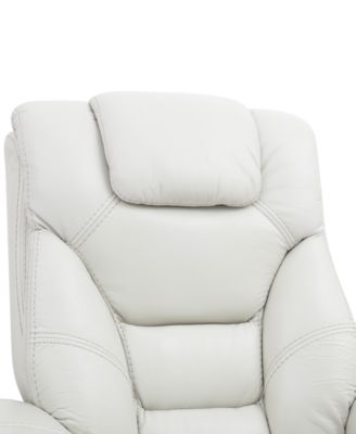 Faringdon Leather Euro Chair & Ottoman