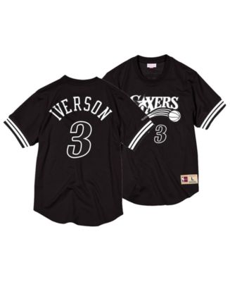 Mitchell & Ness Men's Allen Iverson Philadelphia 76ers Black