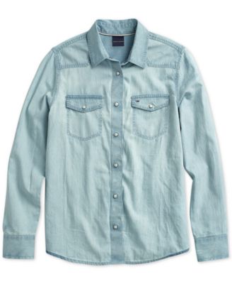 tommy hilfiger denim shirt womens