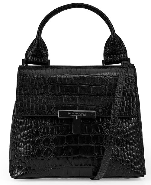 T Tahari Reese Leather Top Handle Crossbody - Handbags & Accessories - Macy&#39;s