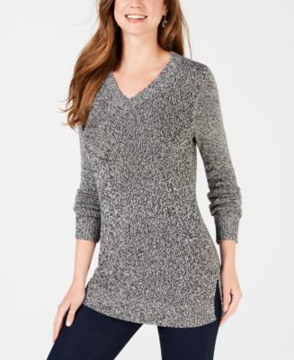 Charter Club Marled V-Neck Sweater, Created for Macy's - Macy's
