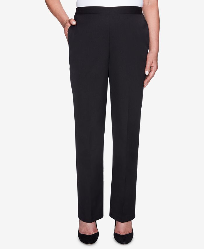 Alfred Dunner Finishing Touches Pull-On Straight-Leg Pants & Reviews ...