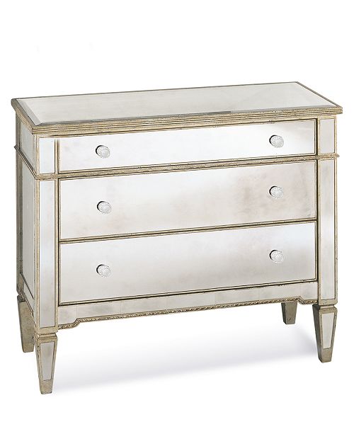 Furniture Marais 3 Drawer Mirrored Chest Reviews Furniture