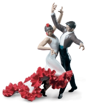 Lladrò Flamenco Dancers Figurine In Multi