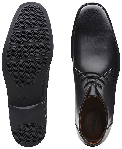 clarks men's tilden top waterproof dress chukka boots