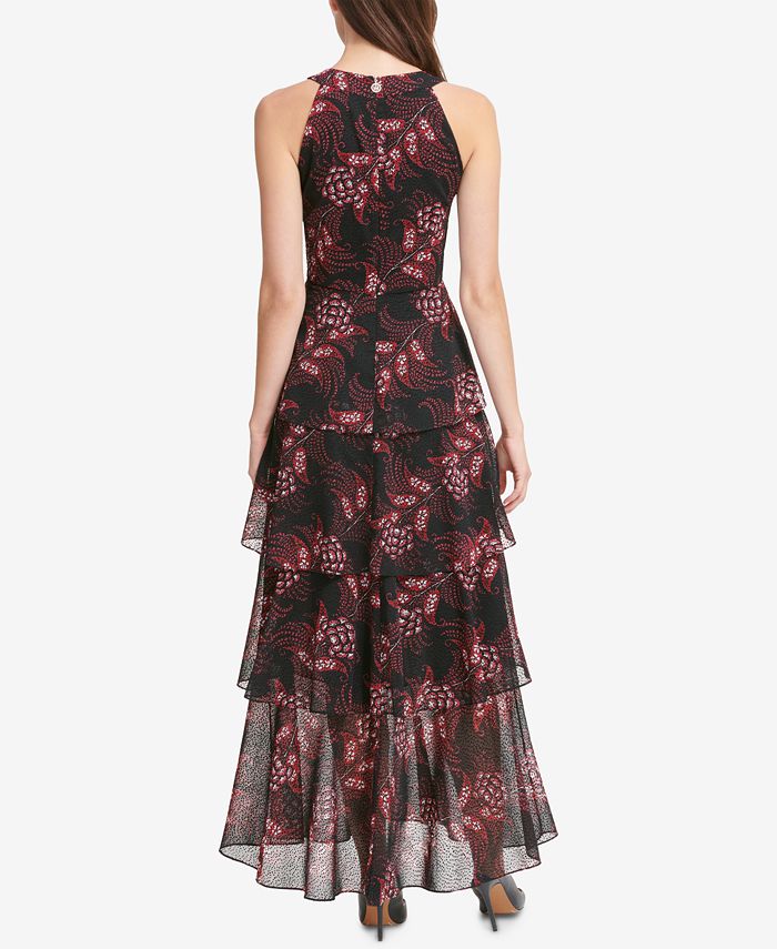 Tommy Hilfiger Printed Tiered Maxi Dress & Reviews - Dresses - Women ...