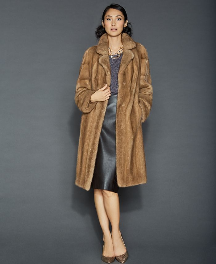 The Fur Vault Mink Fur Coat - Macy's
