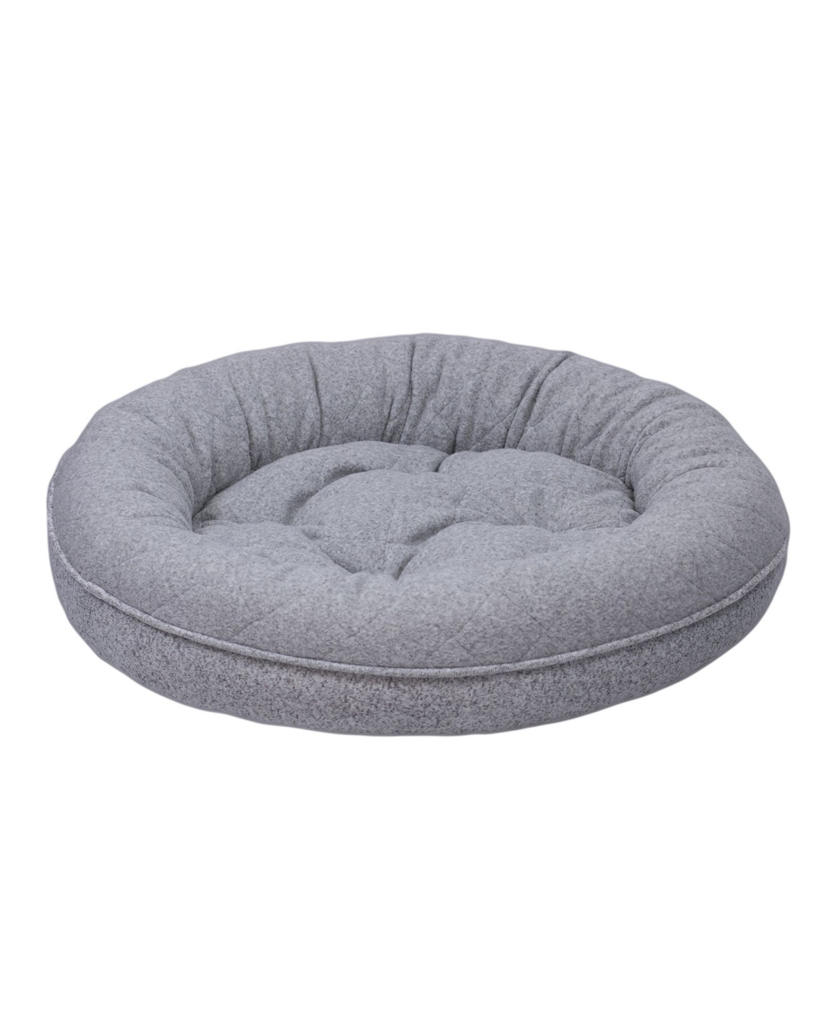 Closeout! Arlee Donut Lounger and Cuddler Style Pet Bed, Small - Gray