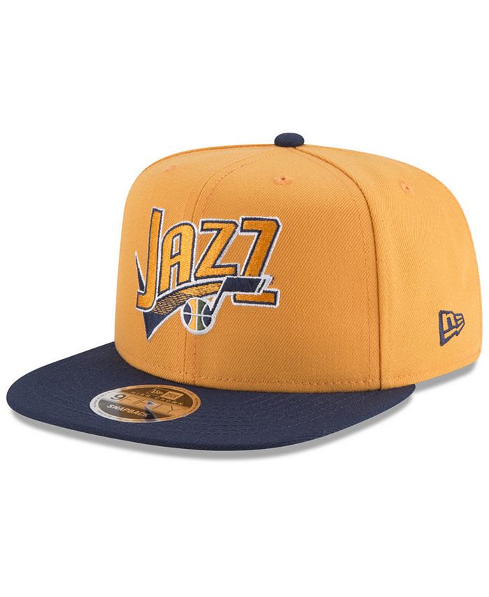 Casquette Snapback New Era Utah Jazz Logo à L'envers 9FORTY - Noire, Neuve, NBA
