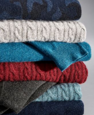 Club Room Men's Camo Cashmere Sweater, Created for Macy's 
