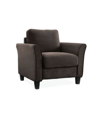 Lifestyle Solutions Wilshire Microfiber Chair With Rolled Arms - Macy's