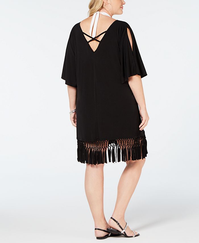 Dotti Plus Size Sahara Summer FringeTrim CoverUp & Reviews