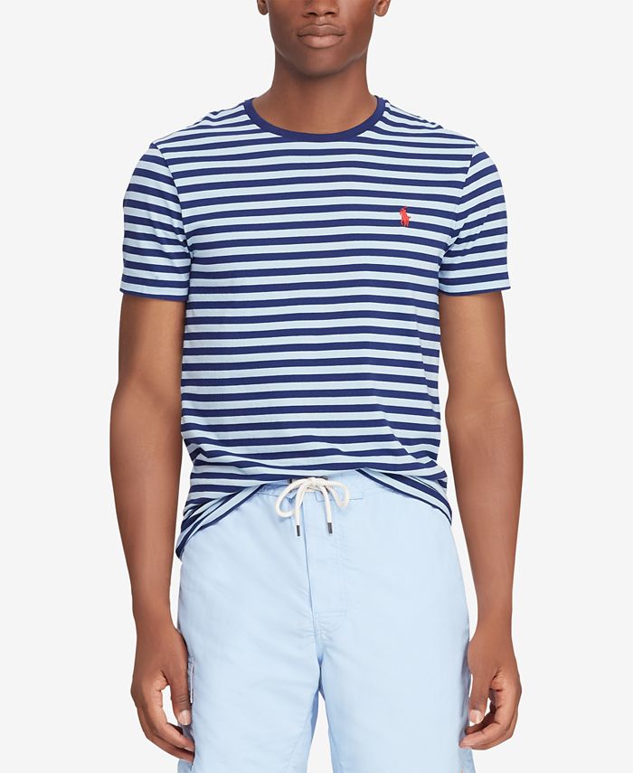 Polo Ralph Lauren Men's Classic Fit Striped Cotton T-Shirt & Reviews ...
