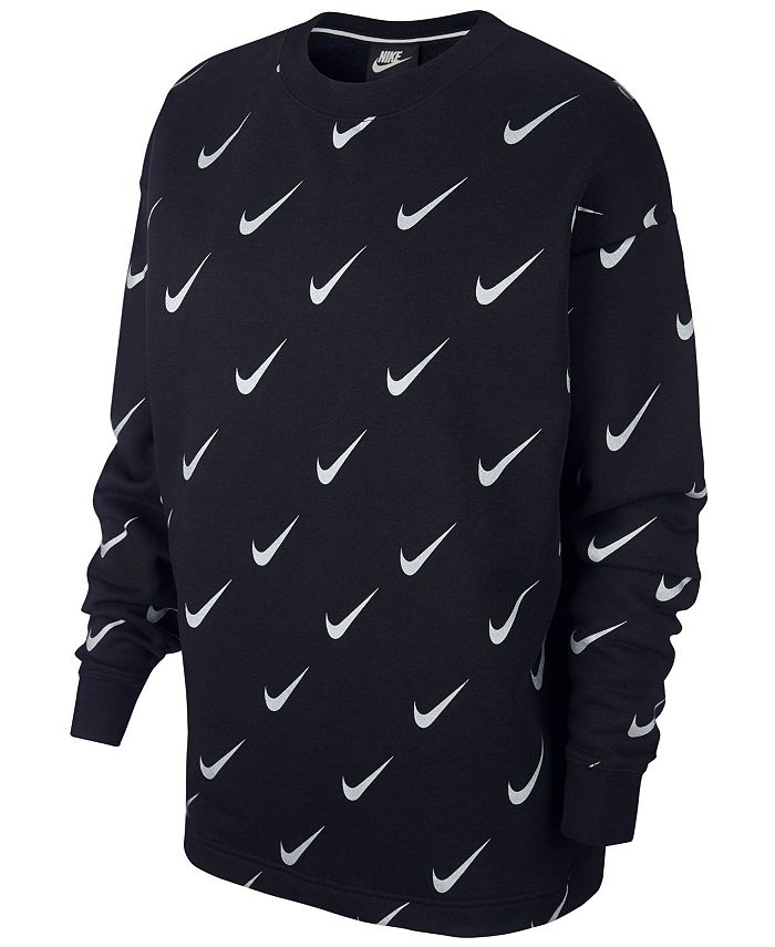 Nike Sportswear Rally Metallic-Logo Top & Reviews - Tops - Women - Macy's