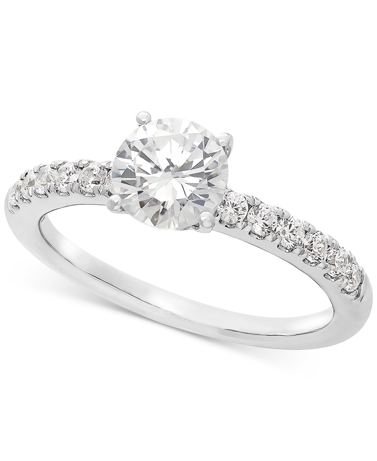 Grown With Love Igi Certified Lab Grown Diamond Engagement Ring (1-1/4 Ct. T.w.) In 14k White Gold