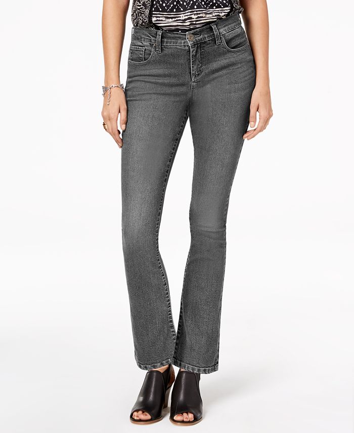 Jeans Style & Co Pour Femme - Bootcut, Contrôle Du Ventre, Taille 14 Petite, Gris