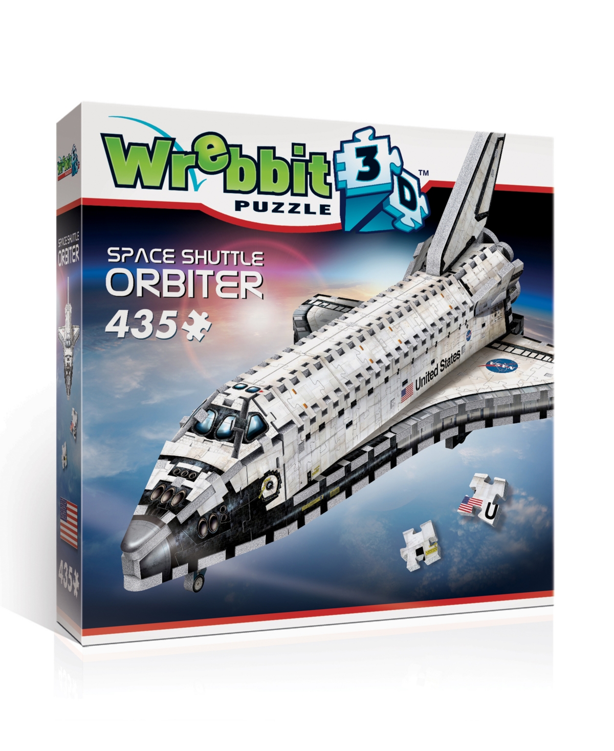 Masterpieces Puzzles Wrebbit Space Shuttle Orbiter 3d Puzzle- 435 Pieces In White