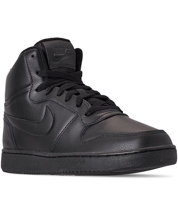 nike men's ebernon mid leather basketball shoes