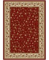 Closeout!! Km Home Pesaro Floral Red 7'9