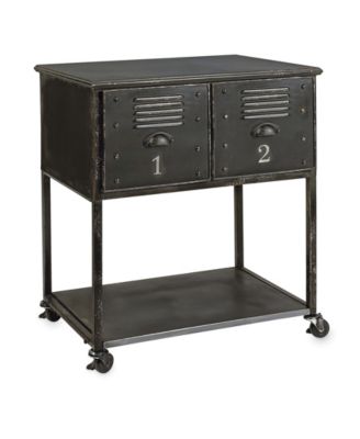 IMAX - Alastor 2-Drawer Rolling Cart Table