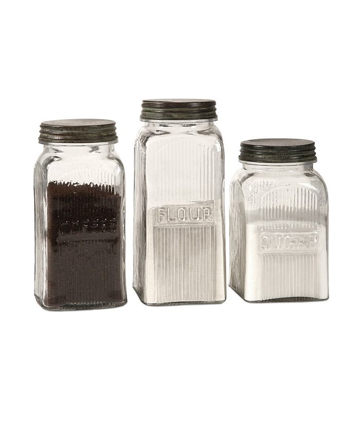IMAX - Dyer Glass Canisters - Set of 3