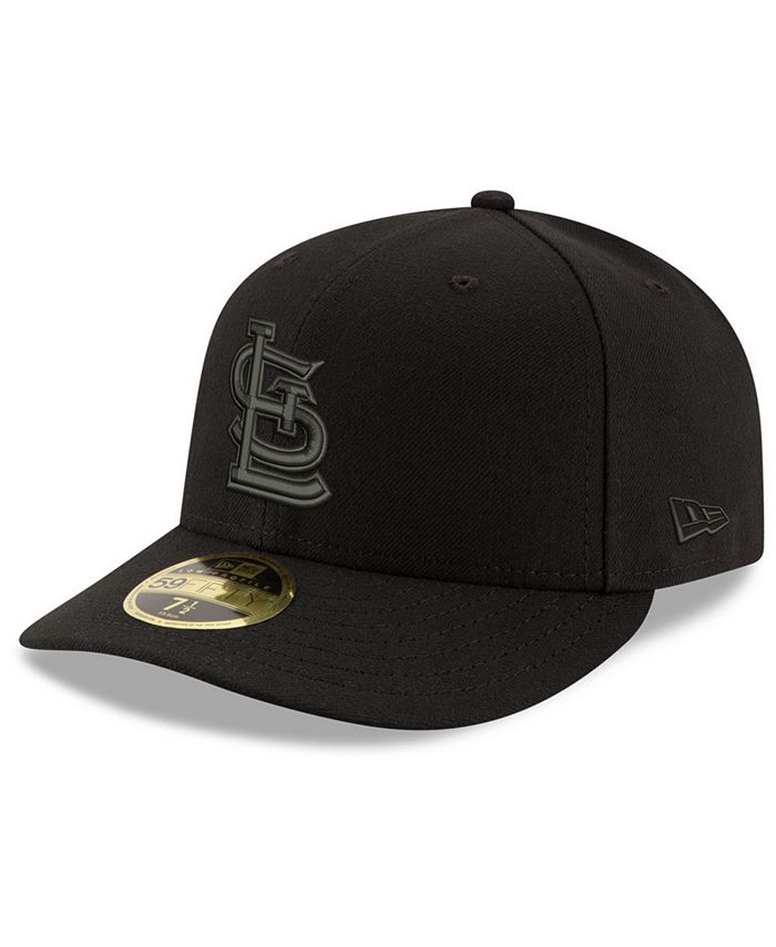 New Era St. Louis Cardinals Triple Black Low Profile 59FIFTY Fitted Cap ...