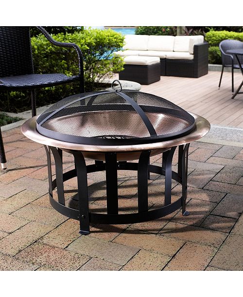 Crosley Ridgeway Copper Bowl Firepit Reviews Furniture Macy S